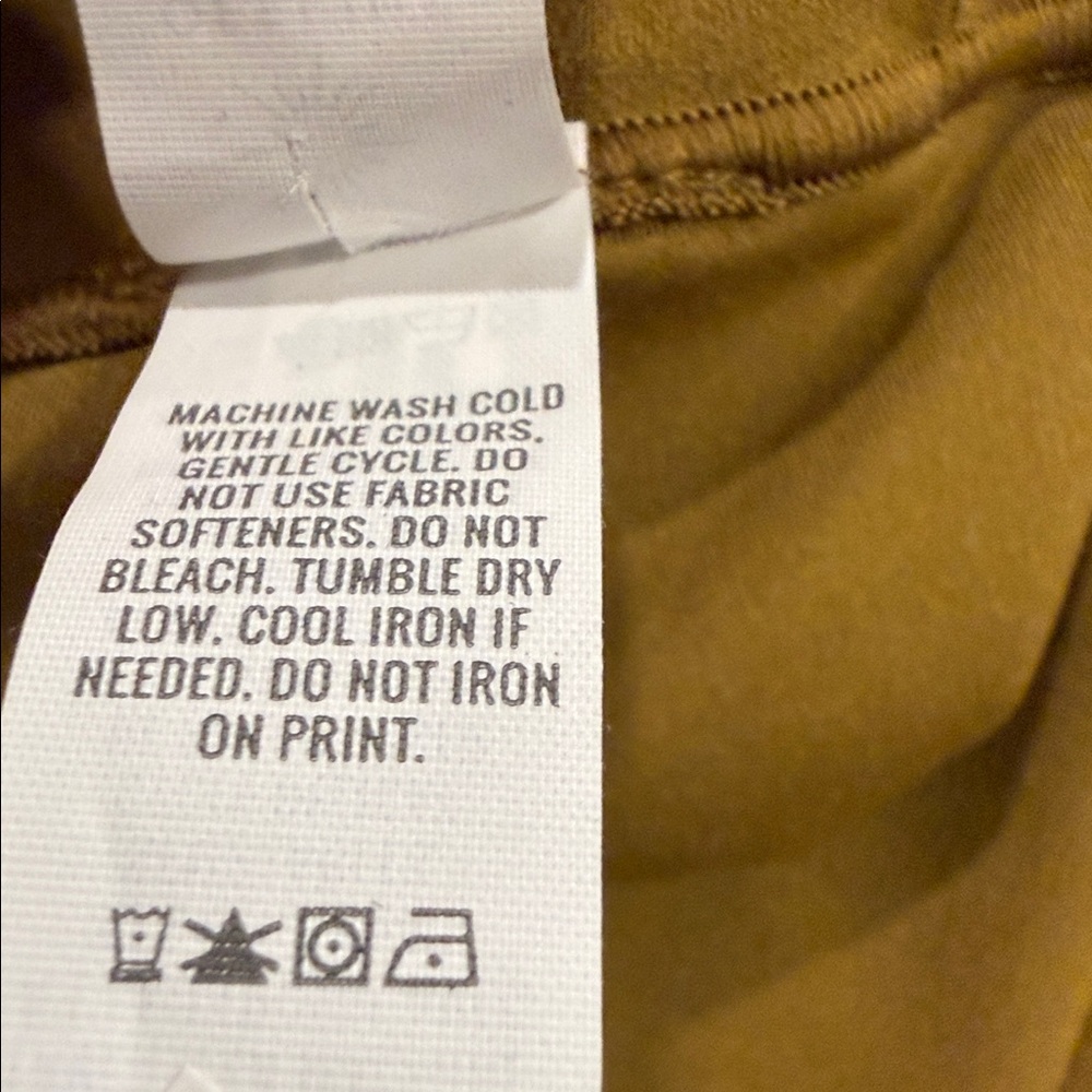 Offline by Aerie Real Me High Rise Flare Mustard Tan Athleisure Leggings Sz XXL - Picture 10 of 15